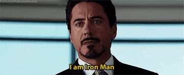 at the press conference, Tony reveals that he is Iron Man