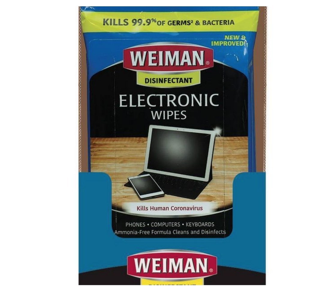 Pack of Weiman electronic wipes