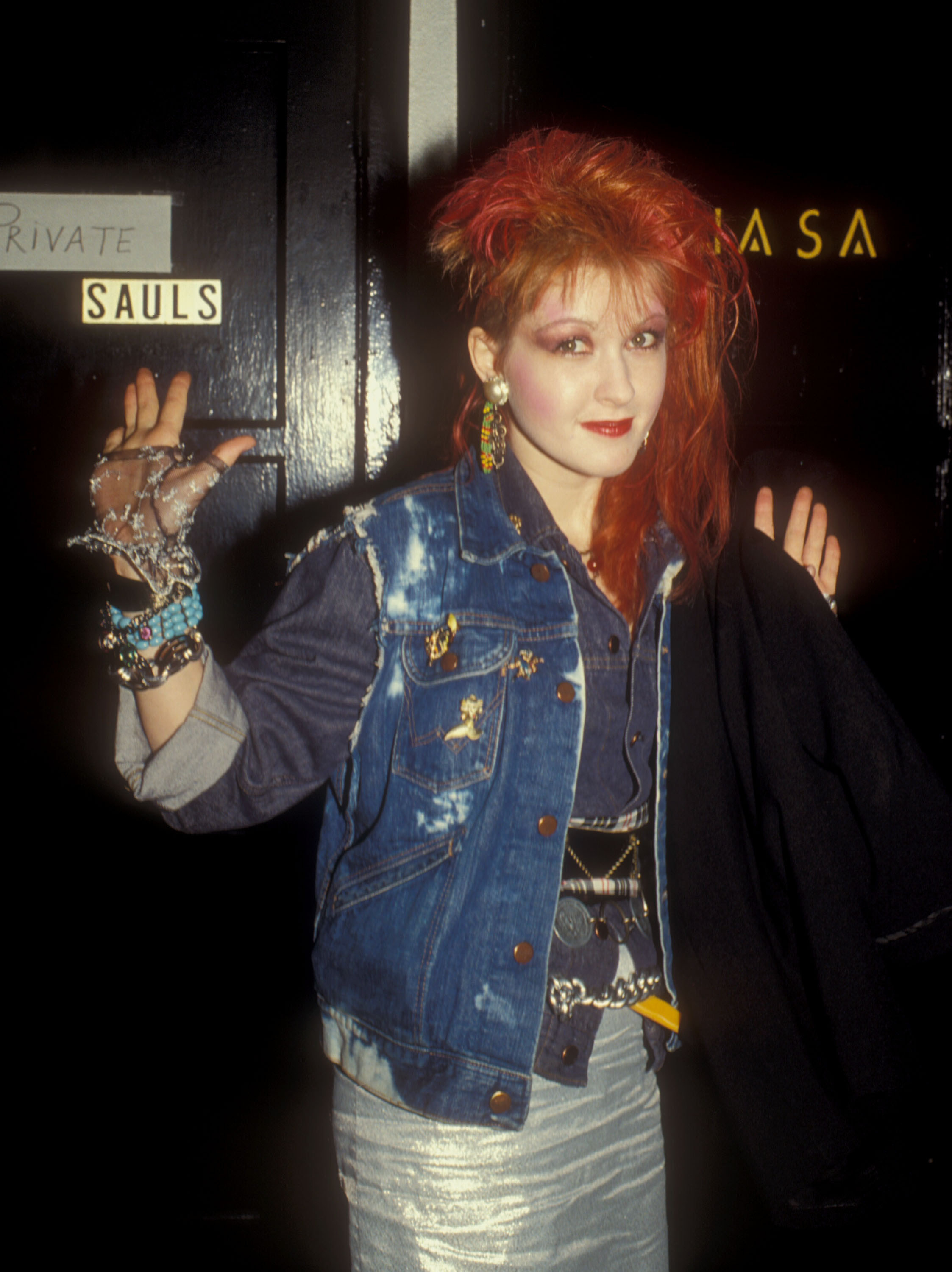 Lauper at an entertainment event in LA in 1984