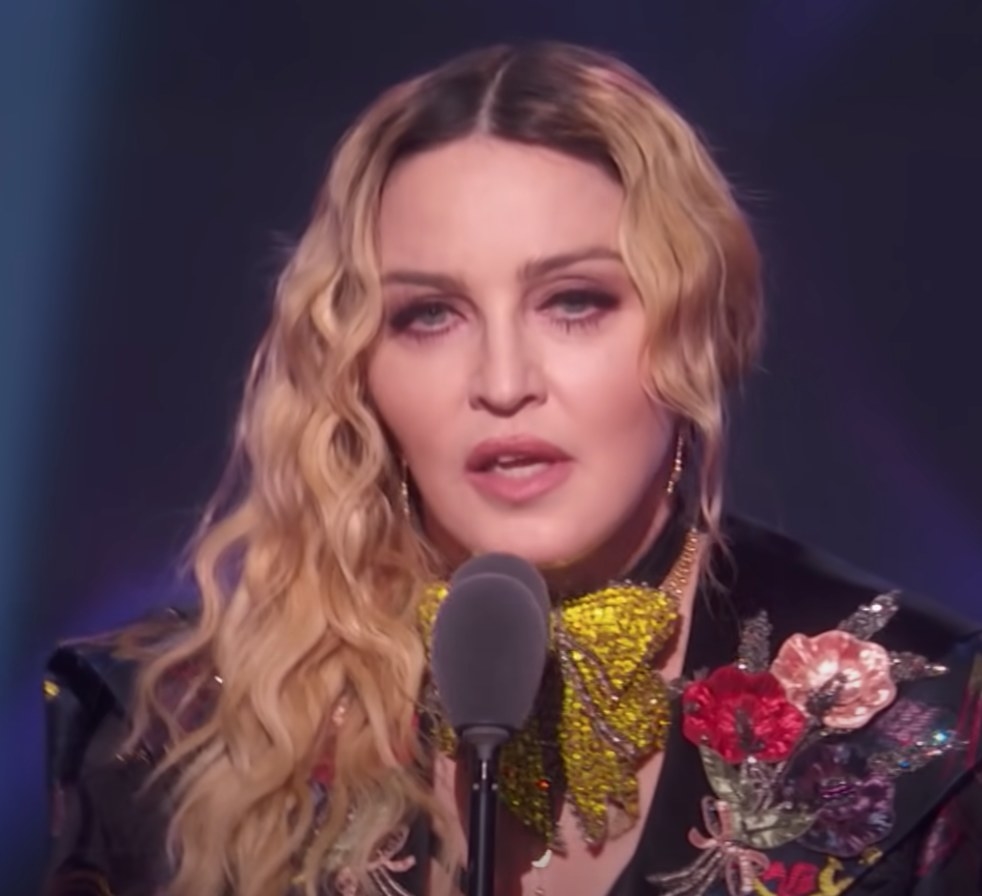 Madonna accepts her Woman of the Year Billboard award