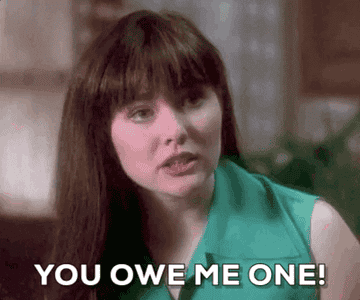Shannen Doherty says, &quot;You owe me one!&quot; on 90210