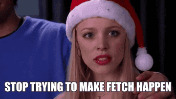 Regina George says, &quot;Stop trying to make fetch happen,&quot; in Mean Girls