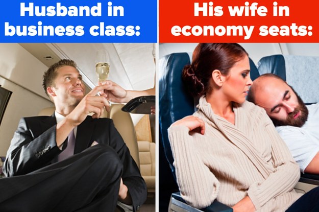 People Are Sharing What Healthy Marriages Look Like After This Man Upgraded His Plane Ticket To Business Class And Left His Wife Alone In Economy