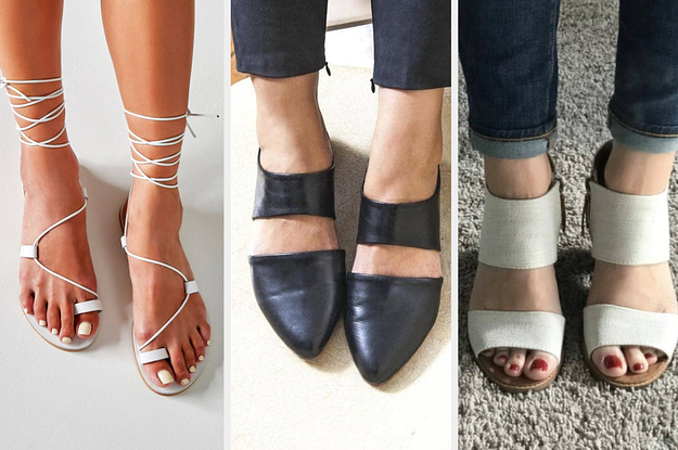 A split thumbnail of three pairs of shoes