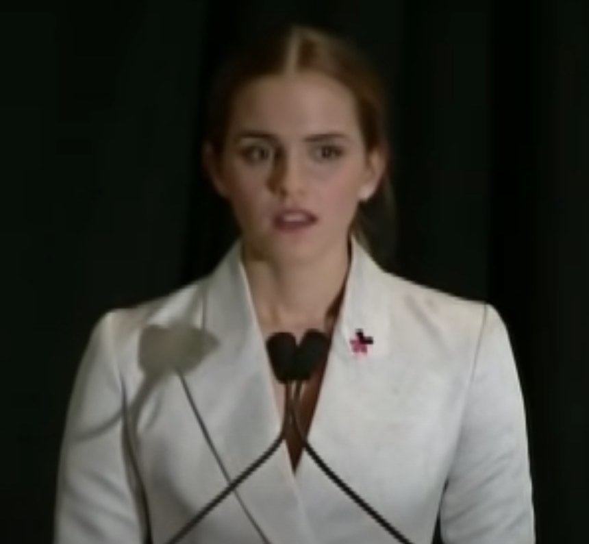 Emma Watson speaks on gender inequality at an event for UN Women’s HeForShe campaign