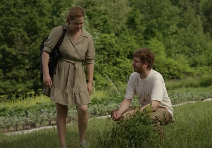 Amy and Michael in clip from Life &amp;amp; Beth in a green field