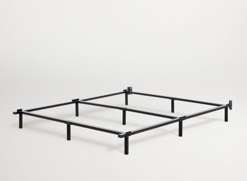 An image of a black metal bed base