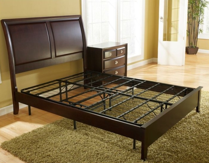 An image of a foldable bed frame