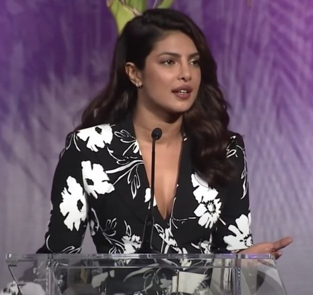Priyanka Chopra speaks at the Power of Women ceremony put on by Variety in 2017