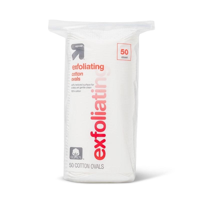 The pack of exfoliating cotton ovals