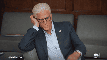 ted danson checking his watch