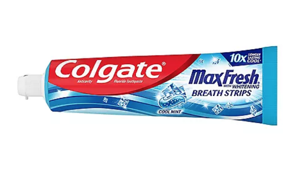 the toothpaste