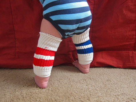 Toddler Baby Grip Non Slip Skid Socks for Kids Pack of 4 Bonus Kneepads Leg Warmers Infants 