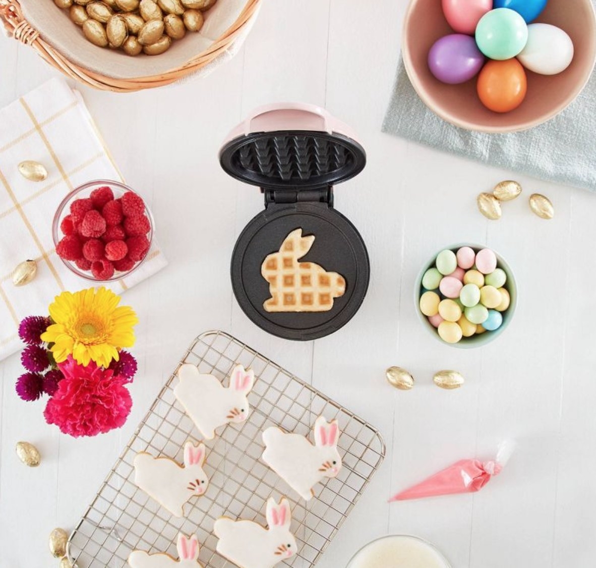 the bunny-shaped waffle maker