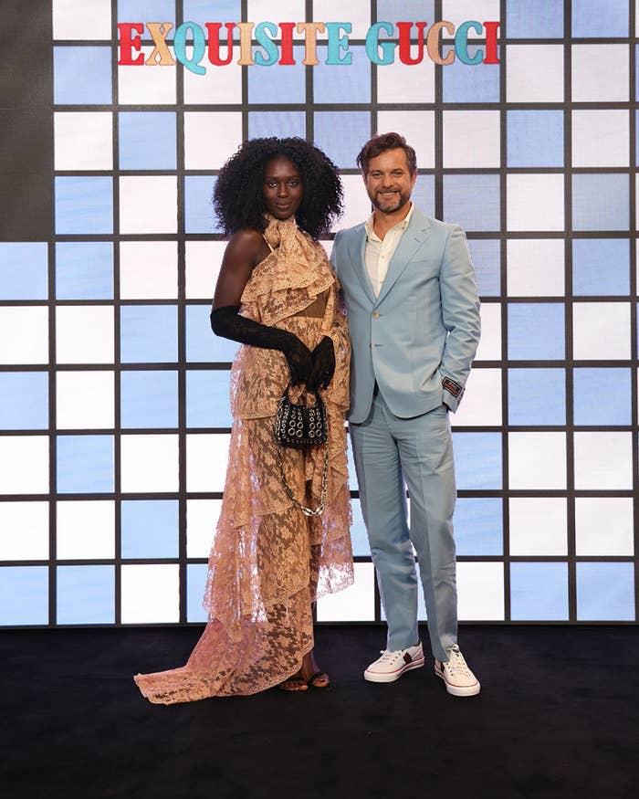 Jodie and Joshua posing for a photo at a Gucci event