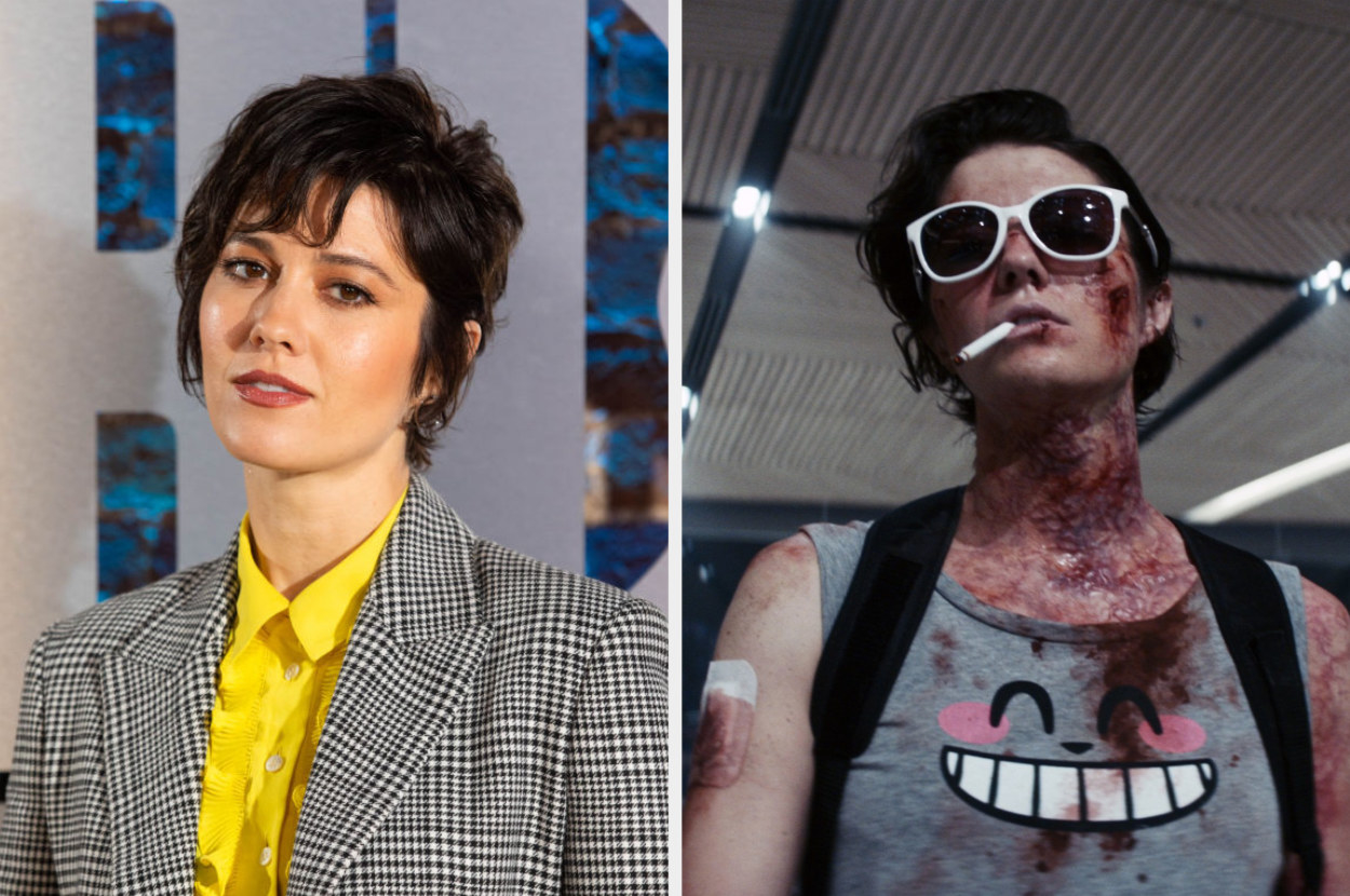Mary Elizabeth Winstead vs. Kate covered in blood and smoking a cigarette