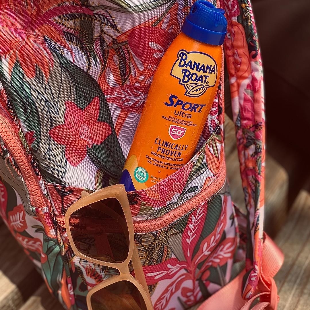 The 50 SPF Banana Boat clear sunscreen spray