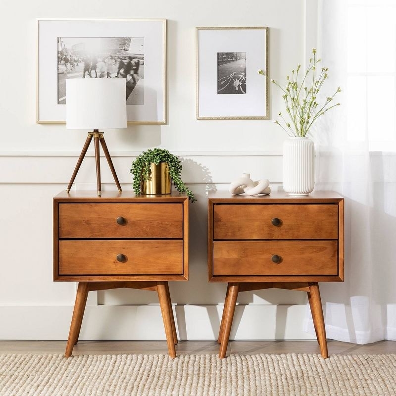 Two modern nightstands