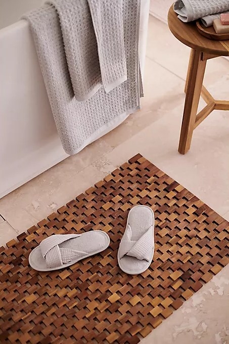 An image of a pair of criss-cross slippers