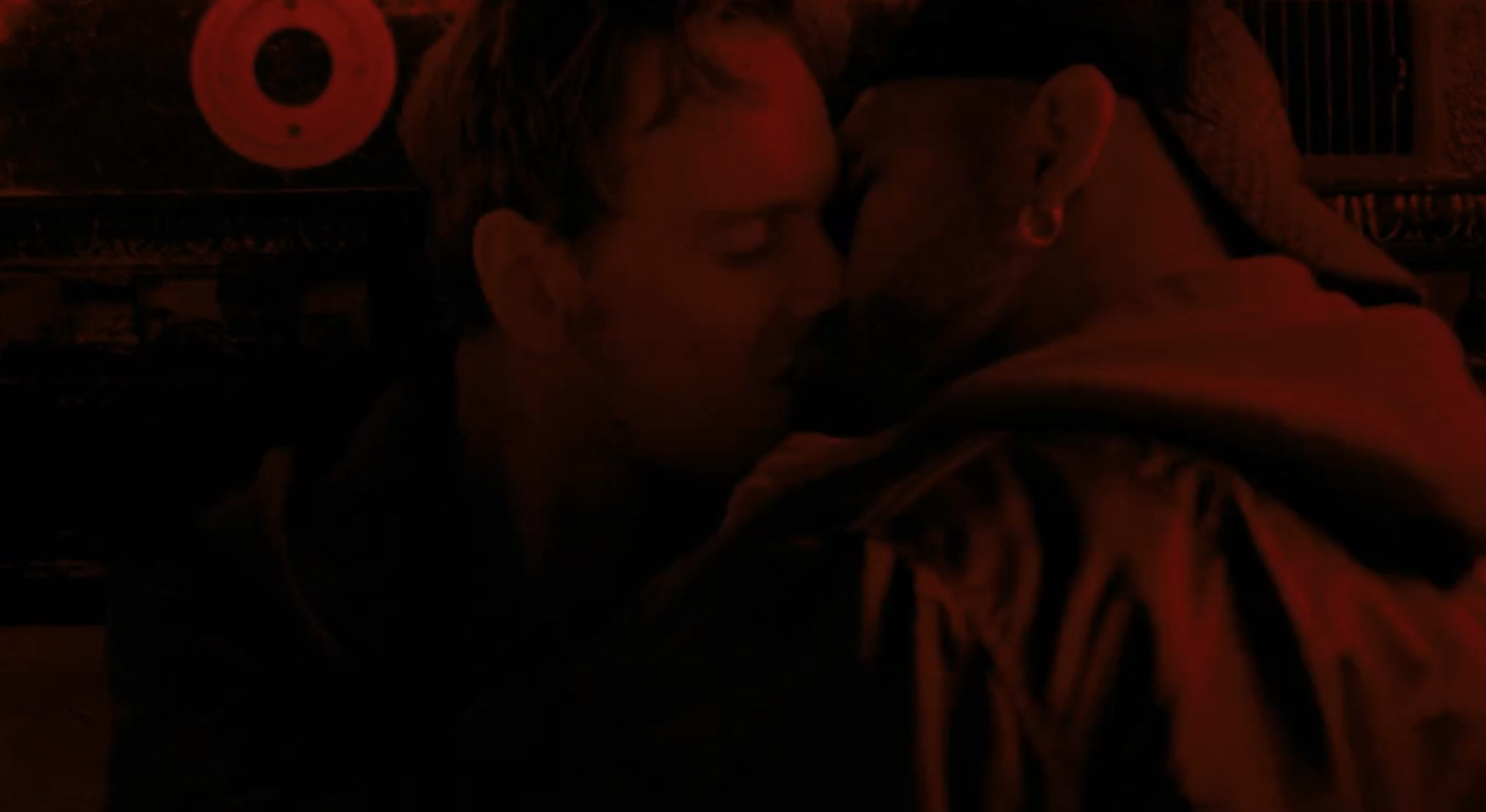 fully clothed gay men making out strip