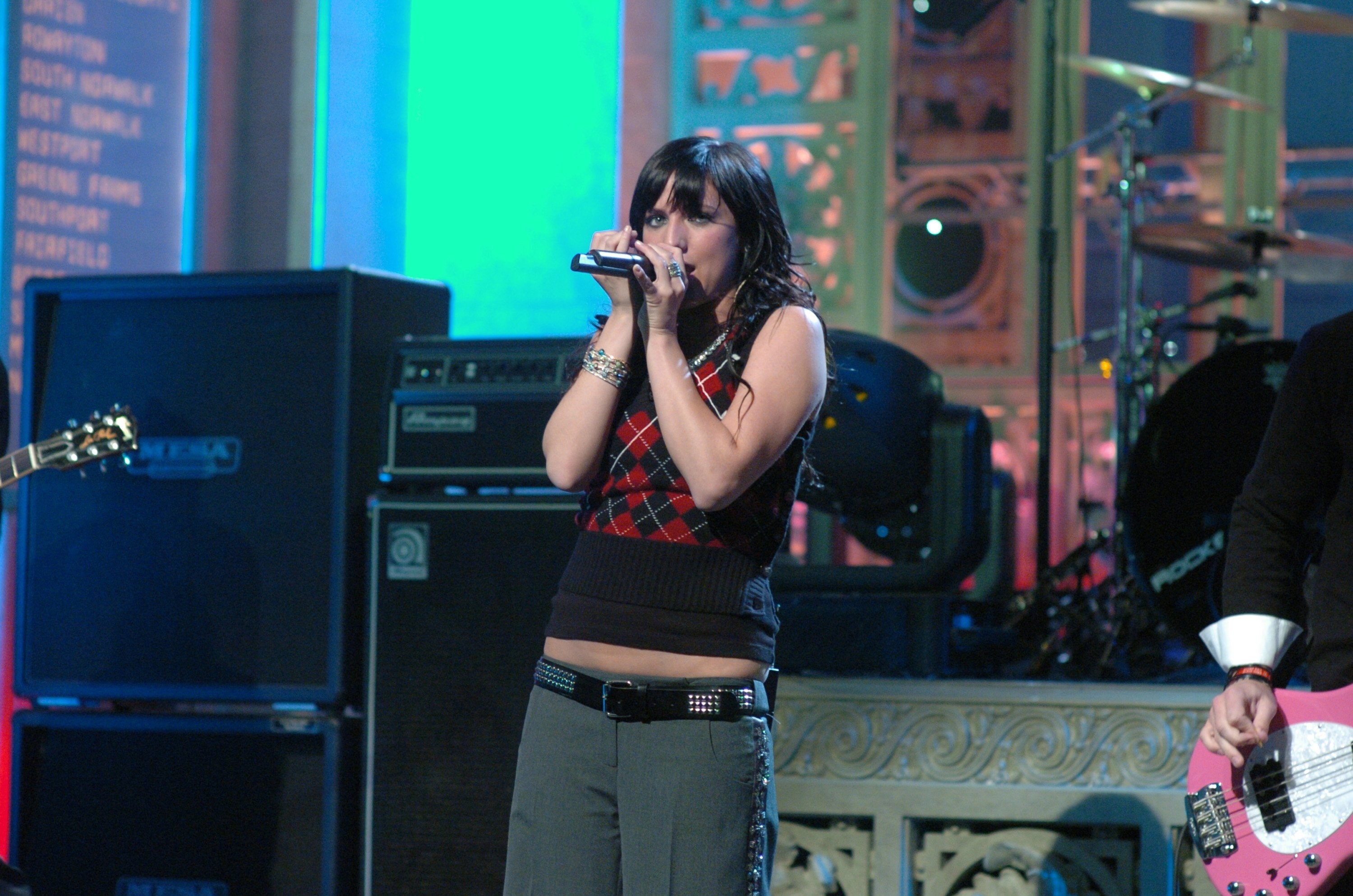 Ashlee Simpson on &quot;Saturday Night Live&quot; in October 2004