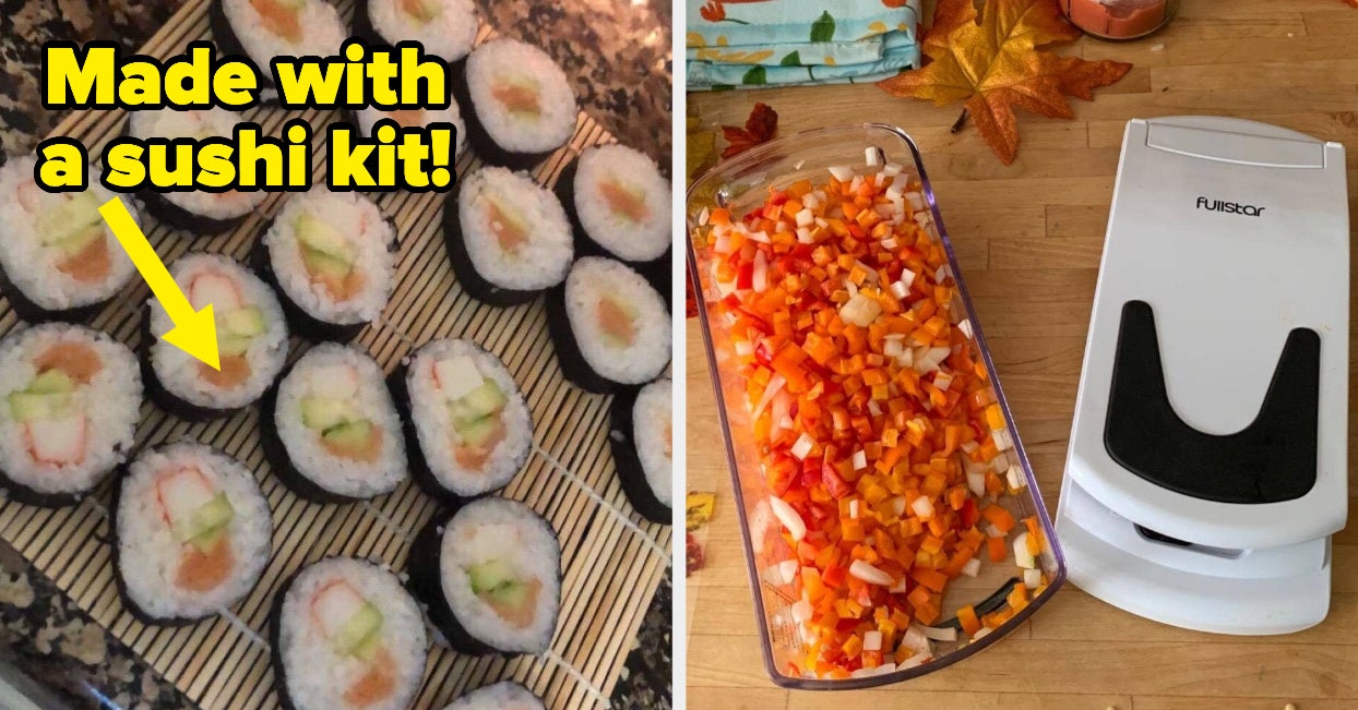 Alas Sushi Making Kit- Complete Sushi Making Kit for Beginners & Pros Sushi Makers, Perfect Sushi Making Kitchen Accessories Like Sushi Knife, 2 Sushi