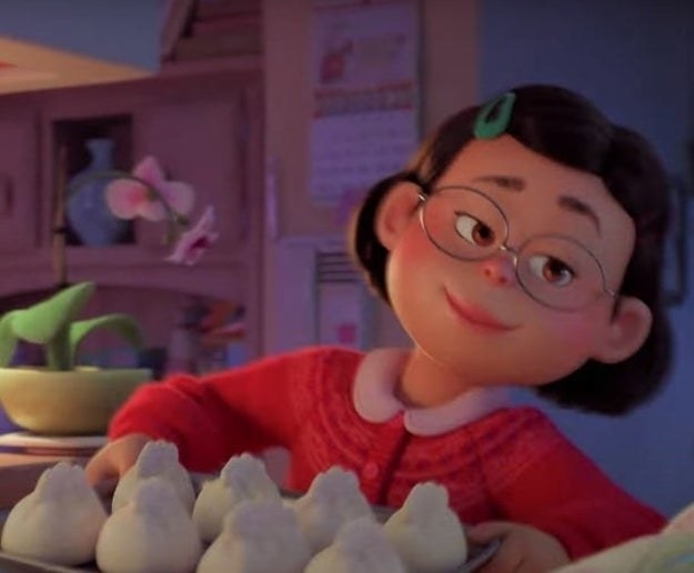 Mei carries dumplings in &quot;Turning Red&quot;