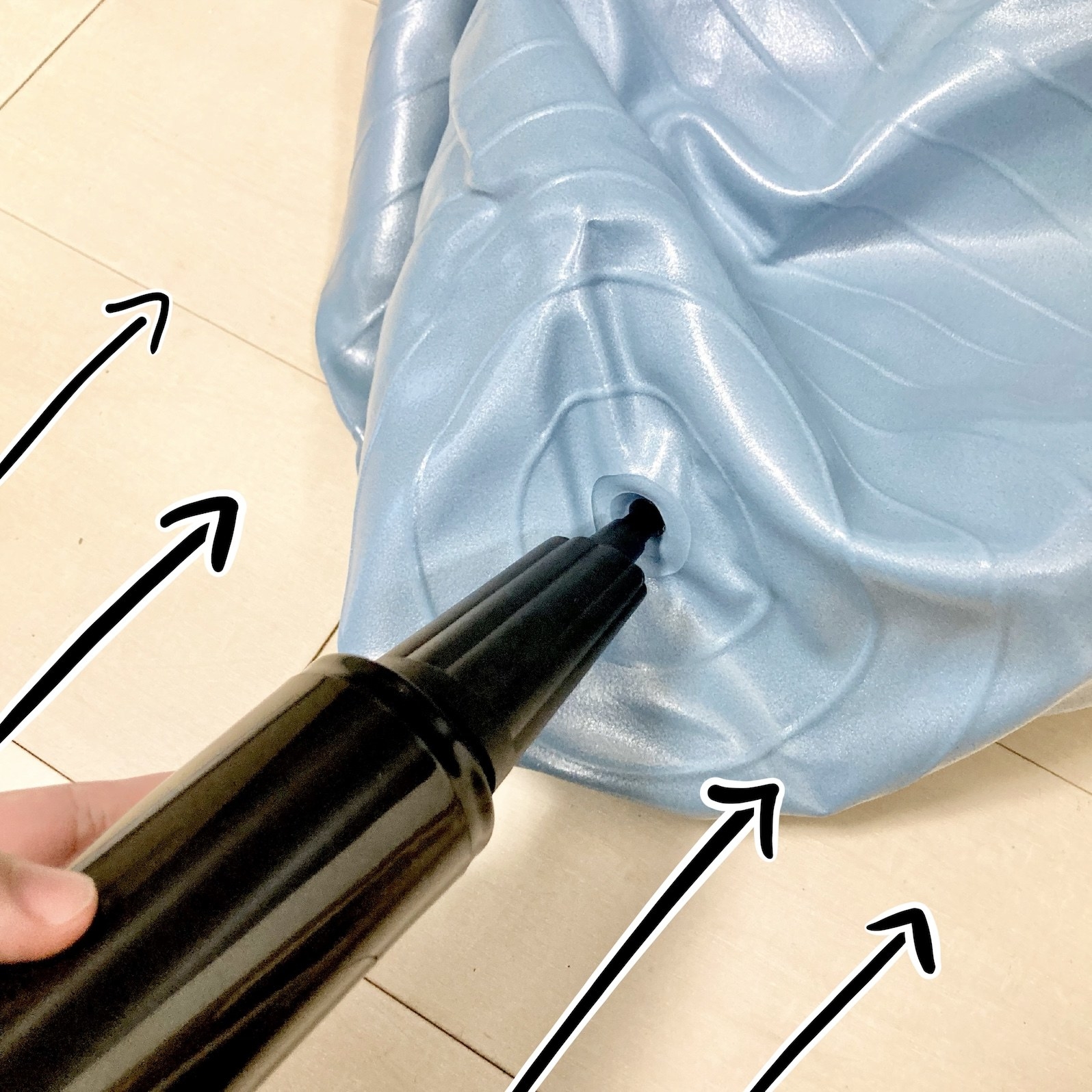 NITORI(ニトリ)のおすすめの便利グッズ「ヨガボールアンチバースト 直径65cm(ブルー)」