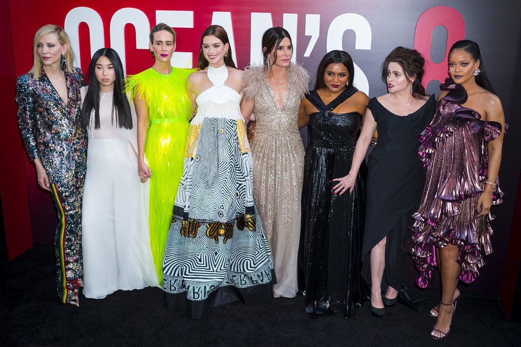 Sandra Bullock and the rest of the Ocean&#x27;s 8 cast at the premiere