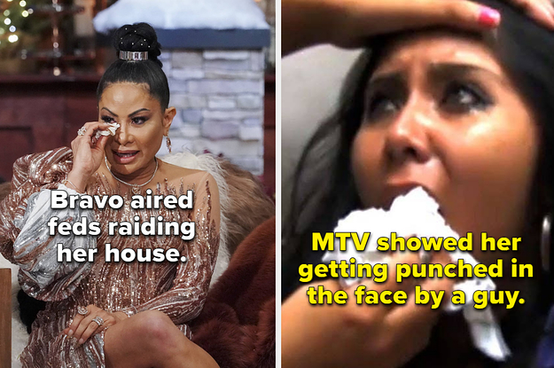 Jen Shah crying, Nicole "Snooki" Polizzi after getting punched in the face