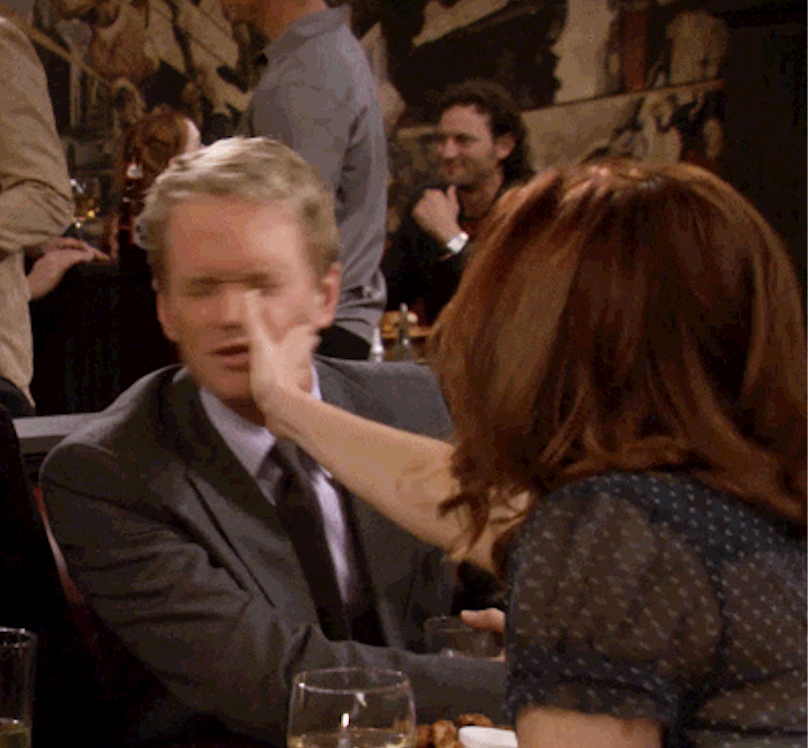 woman slapping neil patrick harris in the face