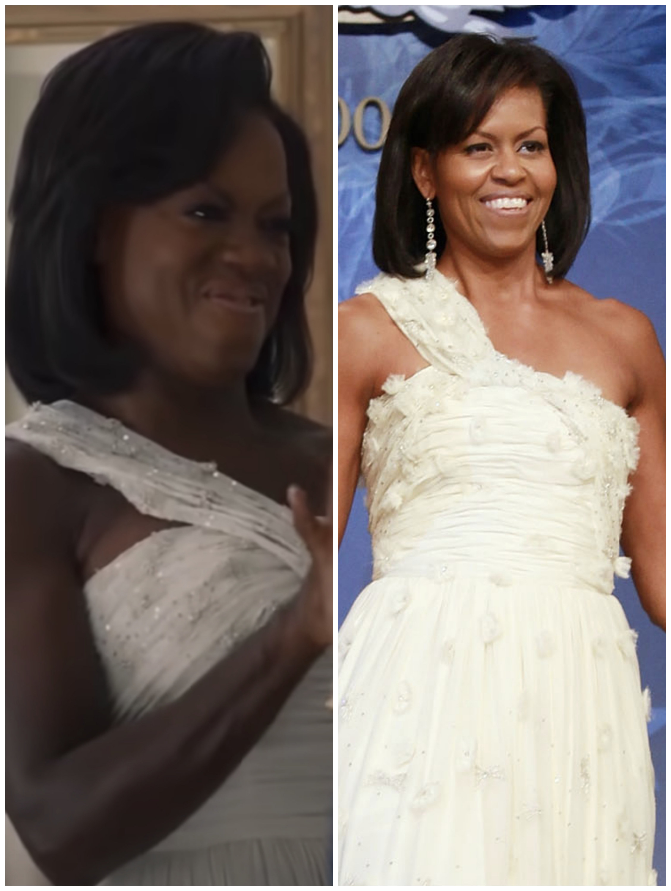 Viola Davis in &quot;The First Lady&quot; vs. the real Michelle Obama