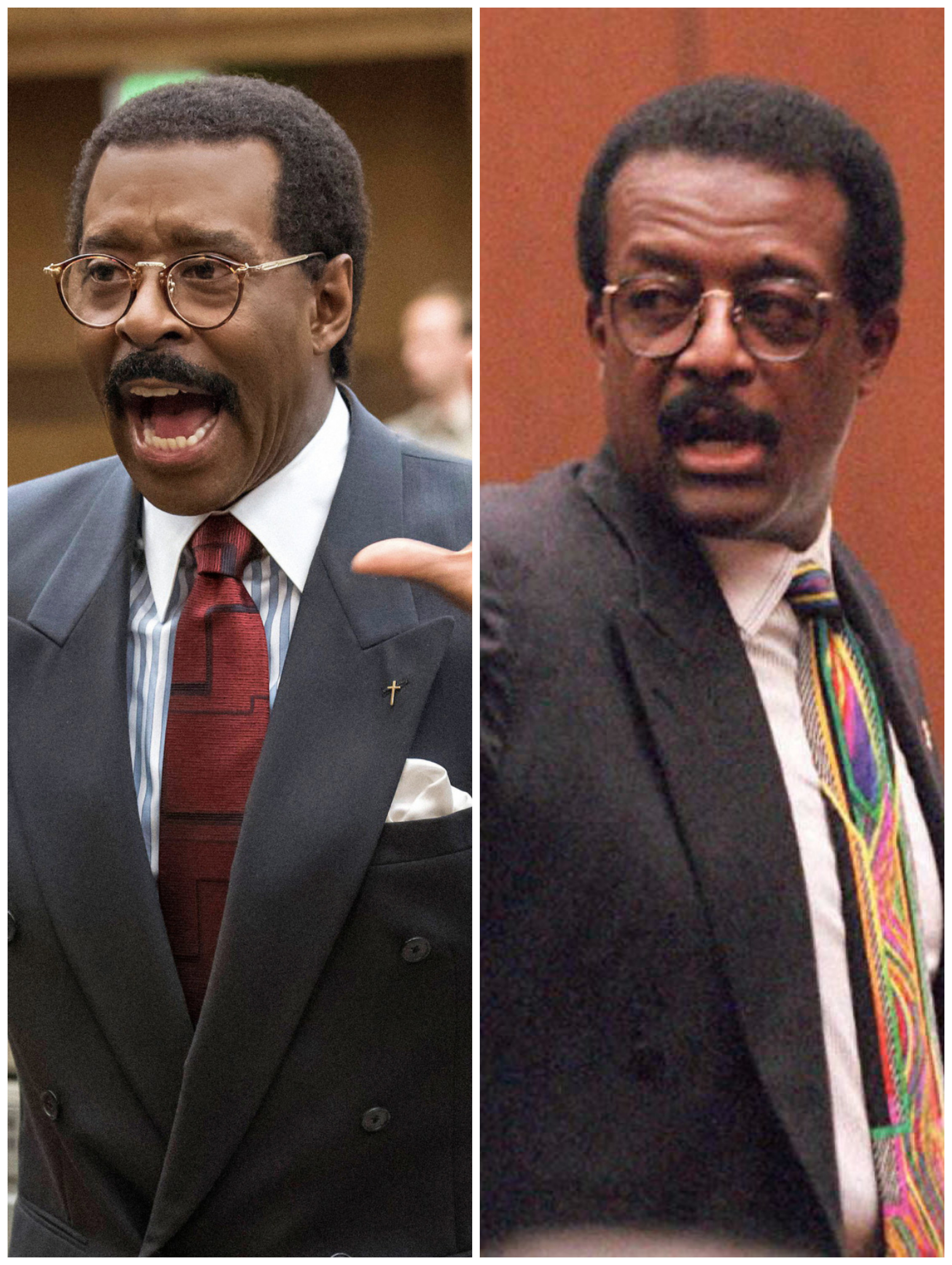 Courtney B. Vance in &quot;The People v. O. J. Simpson: American Crime Story&quot; vs. the real Johnnie Cochran