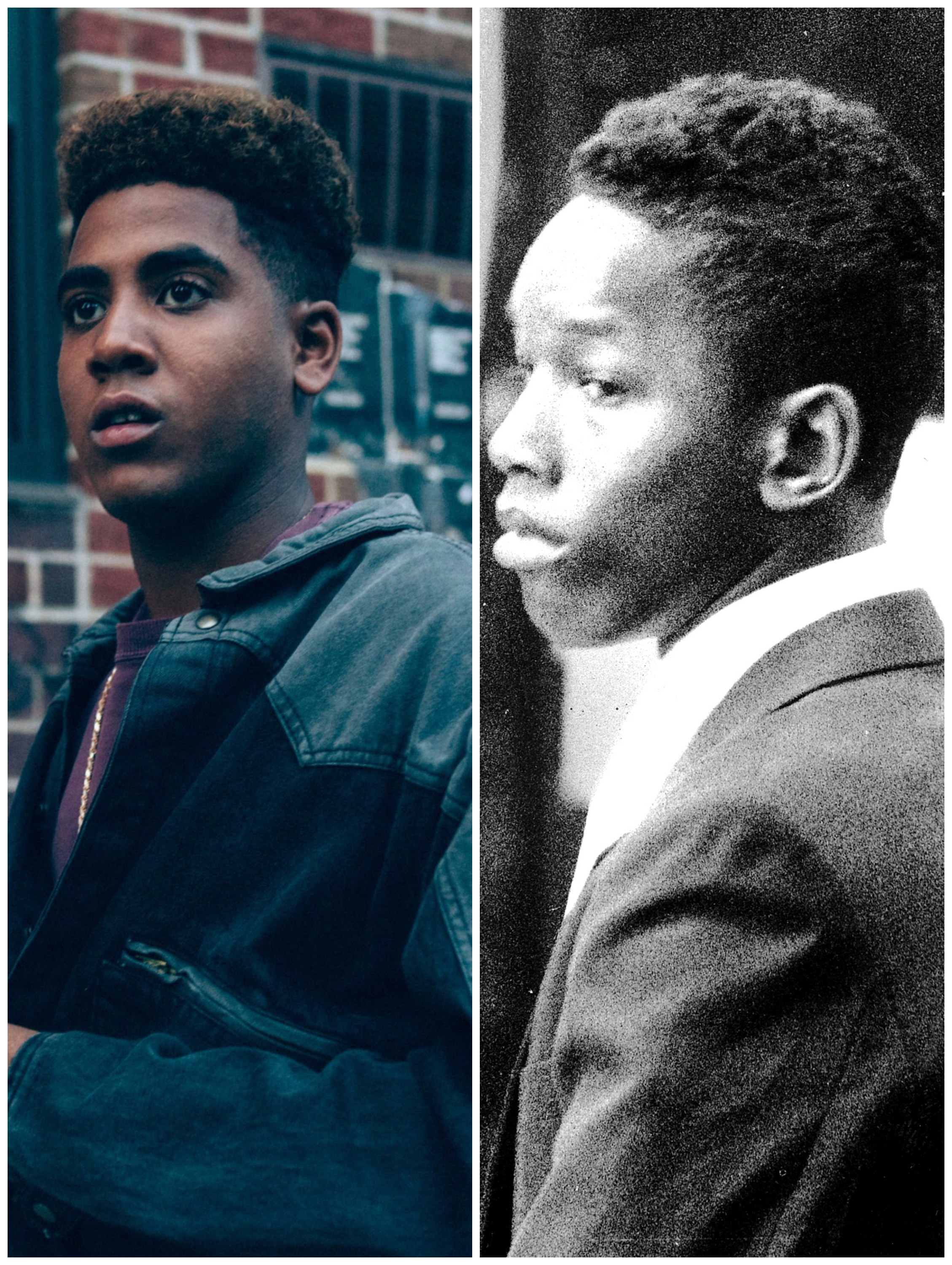 Jharrel Jerome in &quot;When They See Us&quot; vs. the real Korey Wise
