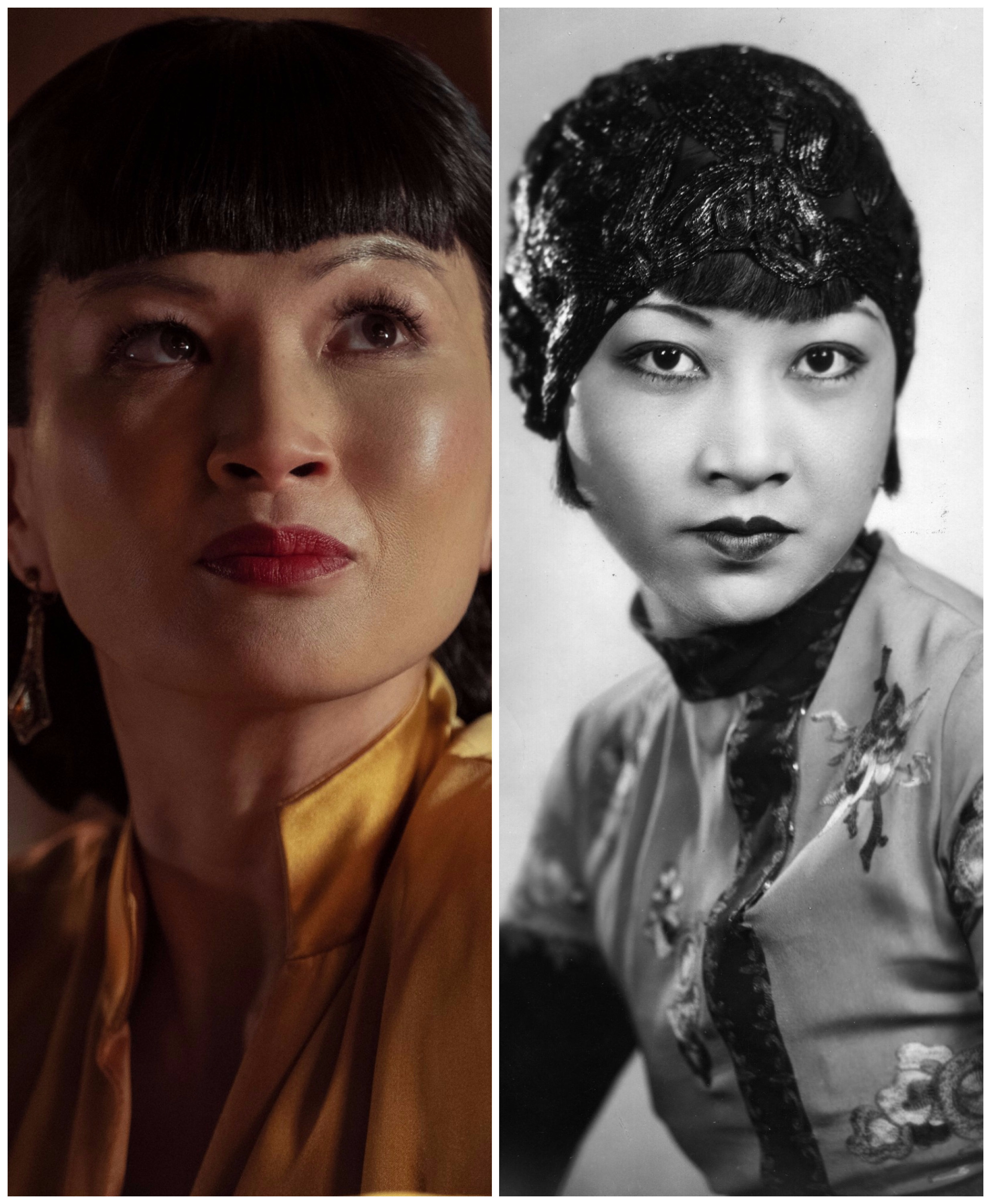 Michelle Krusiec in &quot;Hollywood&quot; vs. the real Anna May Wong