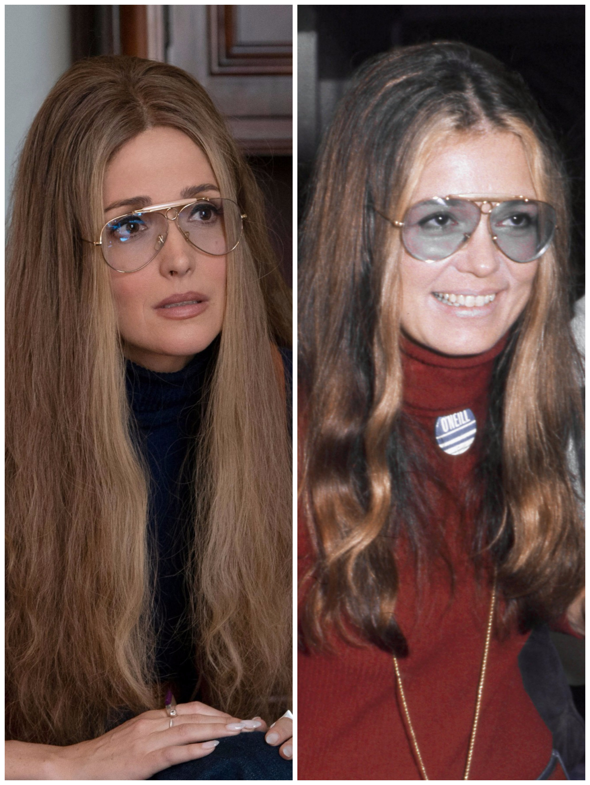 Rose Byrne in &quot;Mrs. America&quot; vs. the real Gloria Steinem