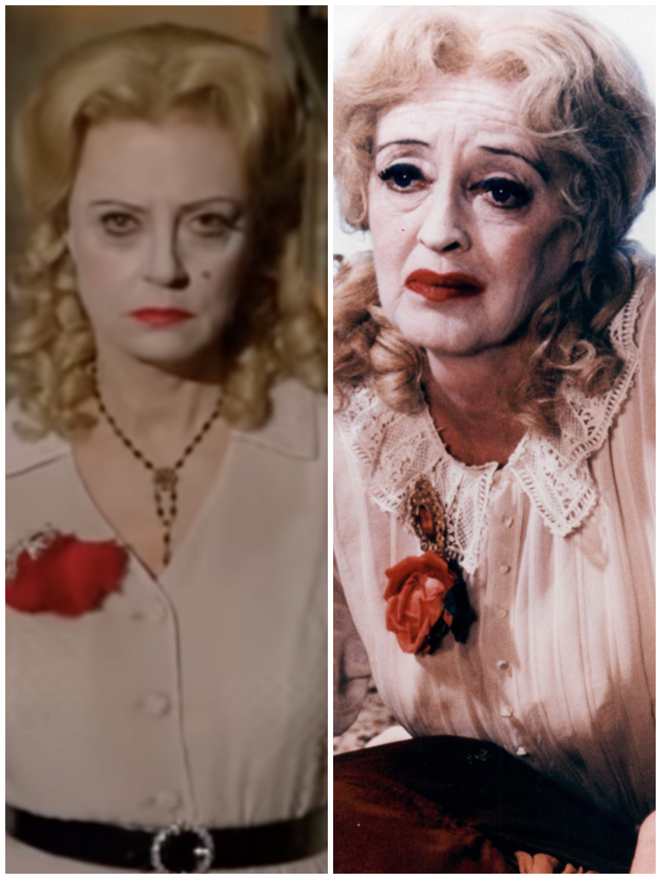 Susan Sarandon in &quot;Feud: Bette and Joan&quot; vs. the real Bette Davis