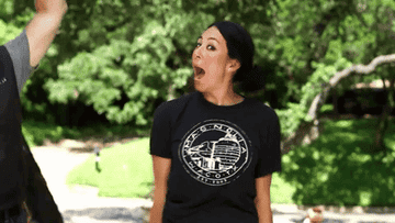 gif of chip and joanna gaines looking excited