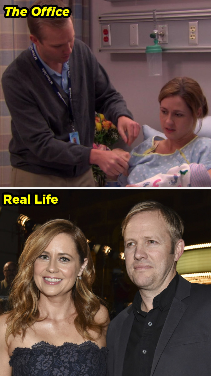 Lee assisting Jenna in the hospital on the show and side by side at an event in real life