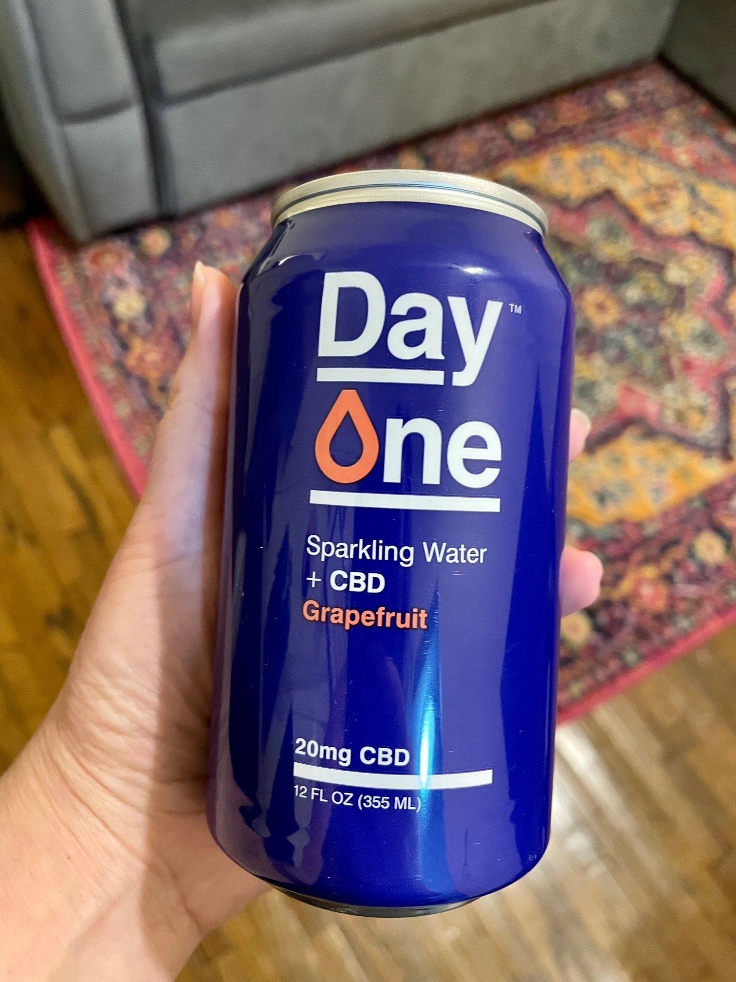 can of CBD sparkling water