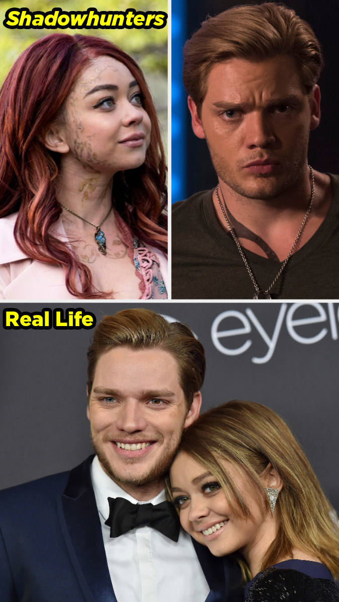 The couple on the show vs in real life at an event