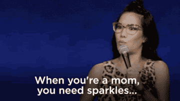 Ali Wong joking about sparkles in her Netflix special