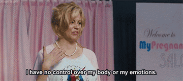 Elizabeth Banks saying, &quot;I have no control over my body or my emotions&quot; in &quot;What to Expect When You&#x27;re Expecting&quot;