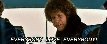 Jackie Moon says &quot;everybody love everybody&quot;