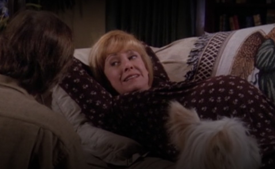 Annie lying on the couch pregnant with twins on &quot;7th Heaven&quot;