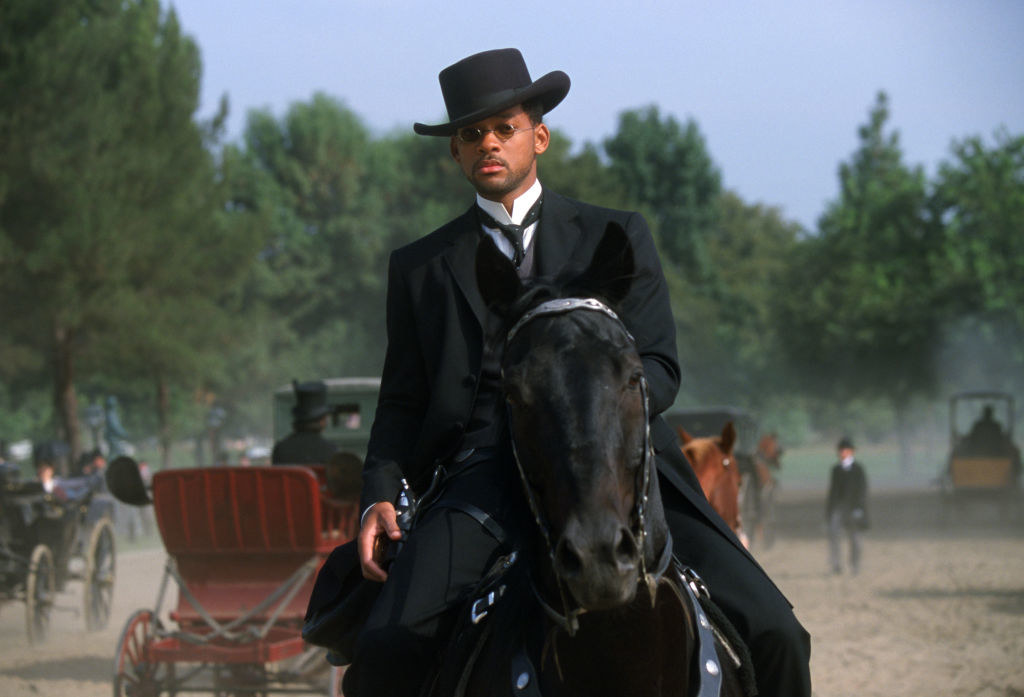 Will Smith as Captain James West on horseback in a scene from the film &quot;Wild Wild West&quot;