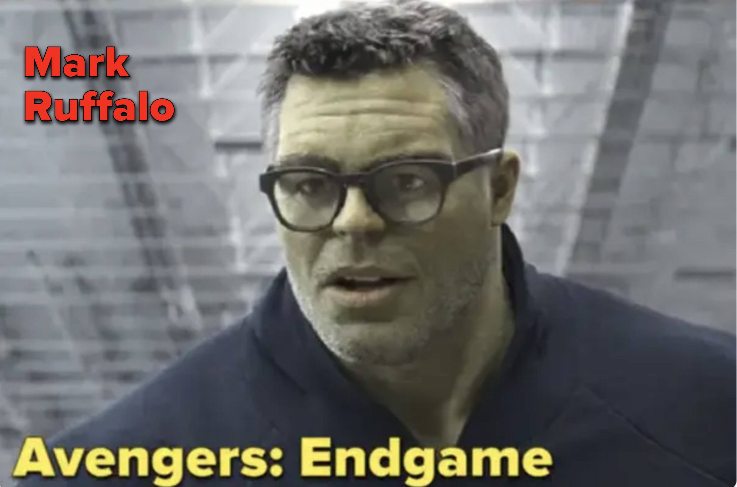 Mark Ruffalo as the Hulk in Endgame