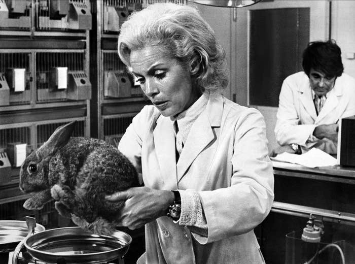 Janet Leigh and Stuart Whitman in “Night of the Lepus”