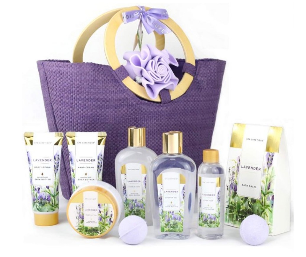 A lavender spa set