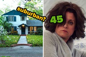 suburban house and age 45